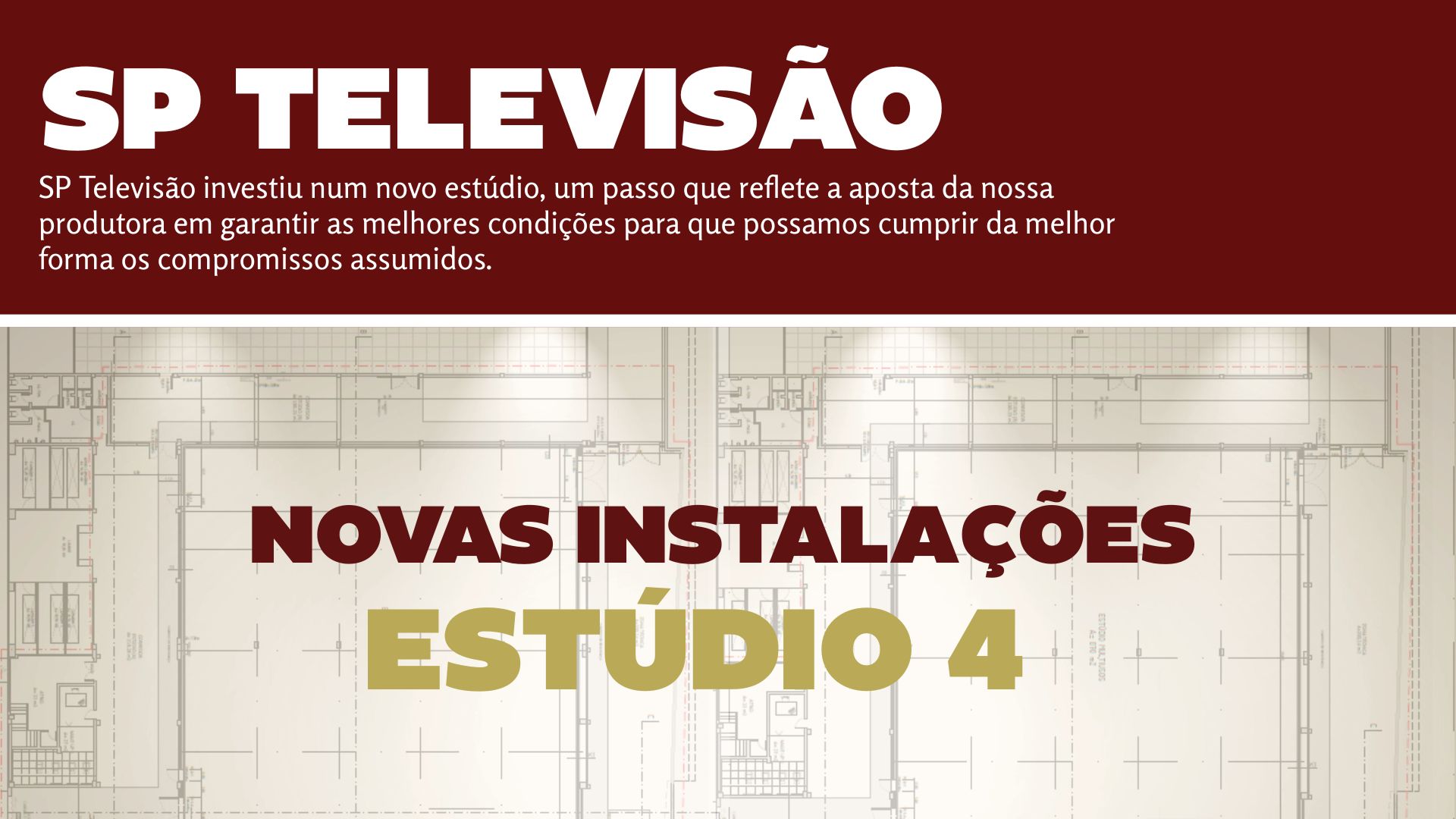 A SP Televisão reforça a sua capacidade de produção com um novo estúdio.
