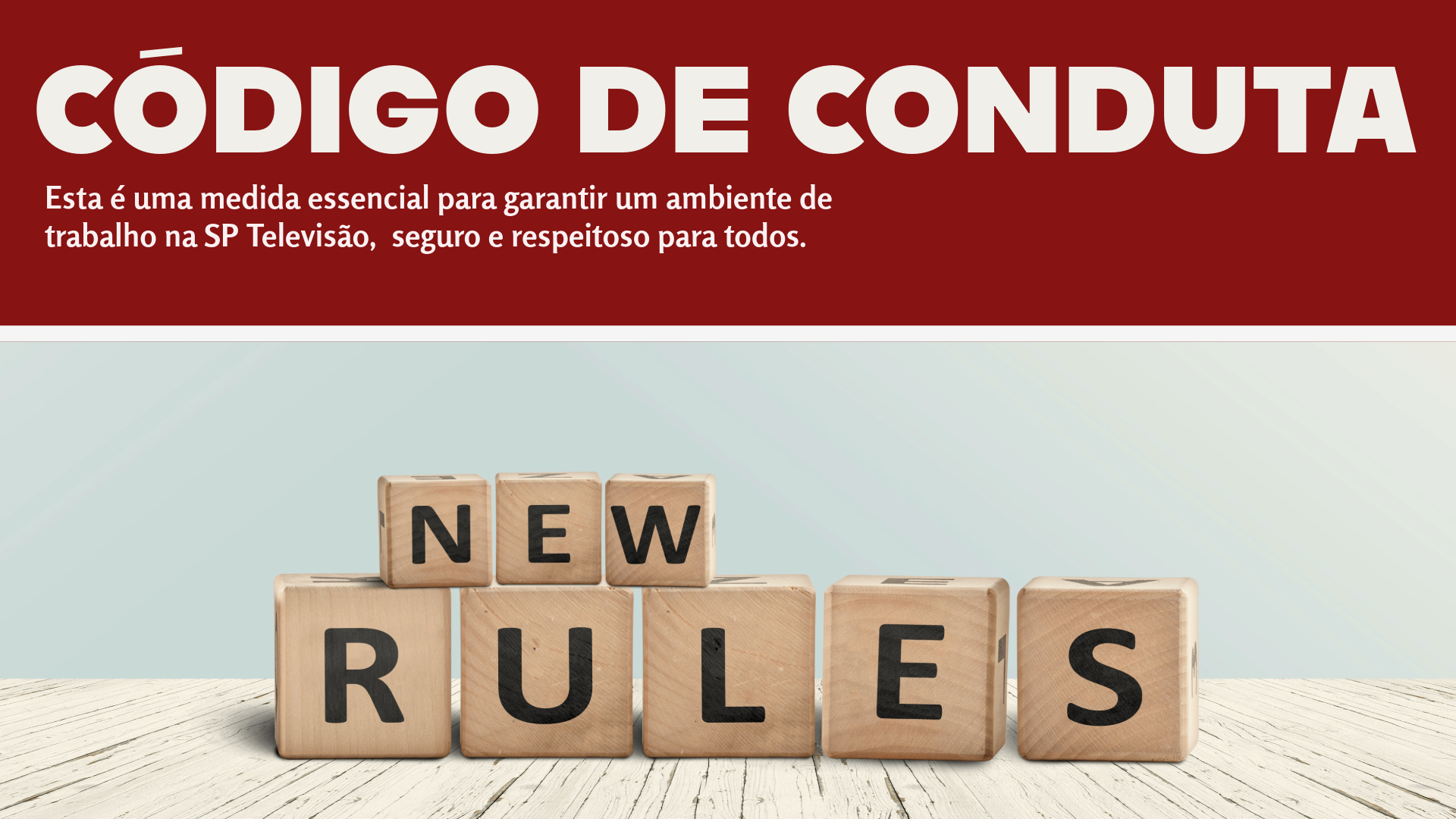 Código de Conduta sobre Assédio – SP Televisão