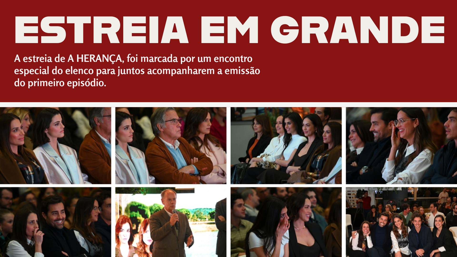 A HERANÇA uma novela vencedora e merecedora do carinho nacional!