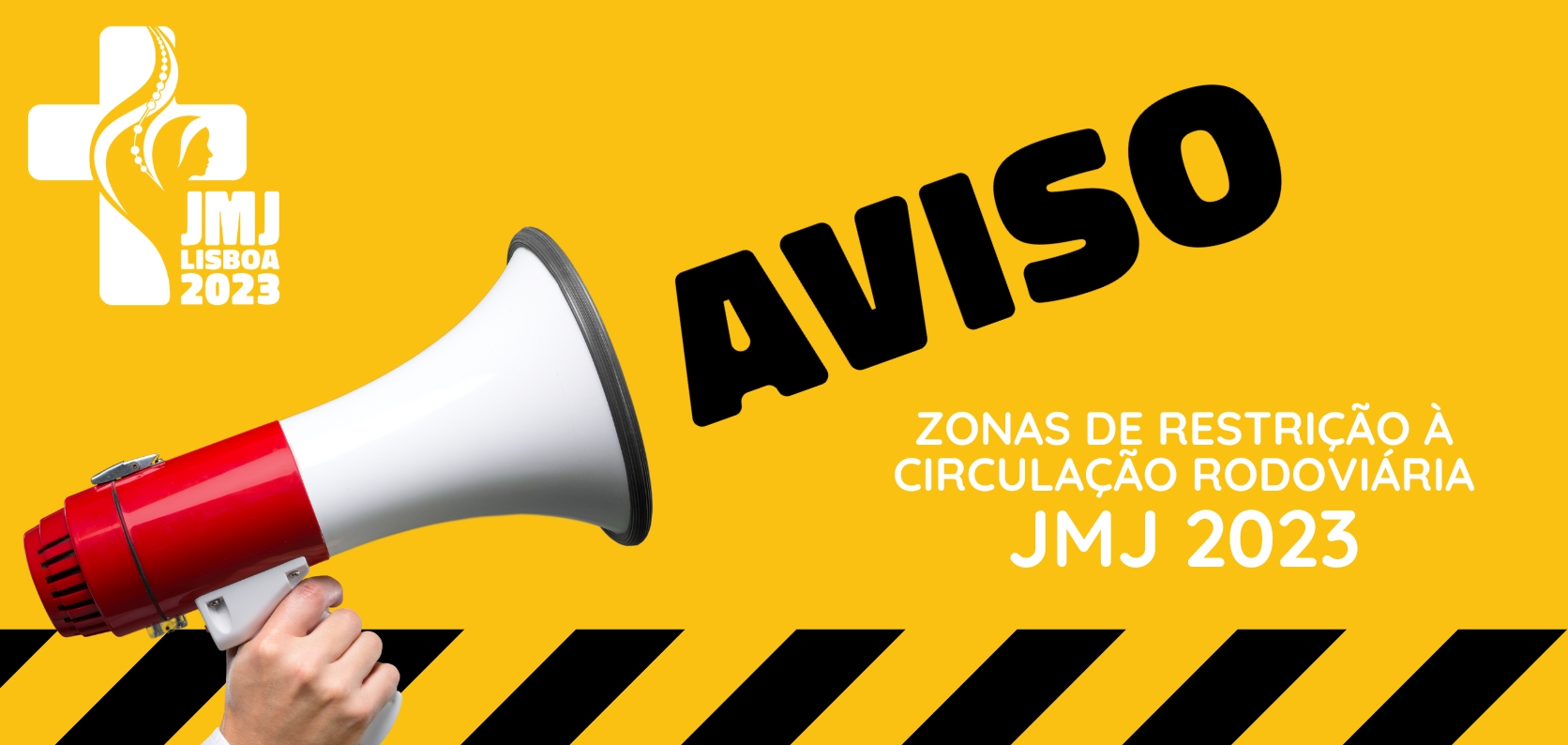 Zonas de Restrição à circulação rodoviária JMJ 2023