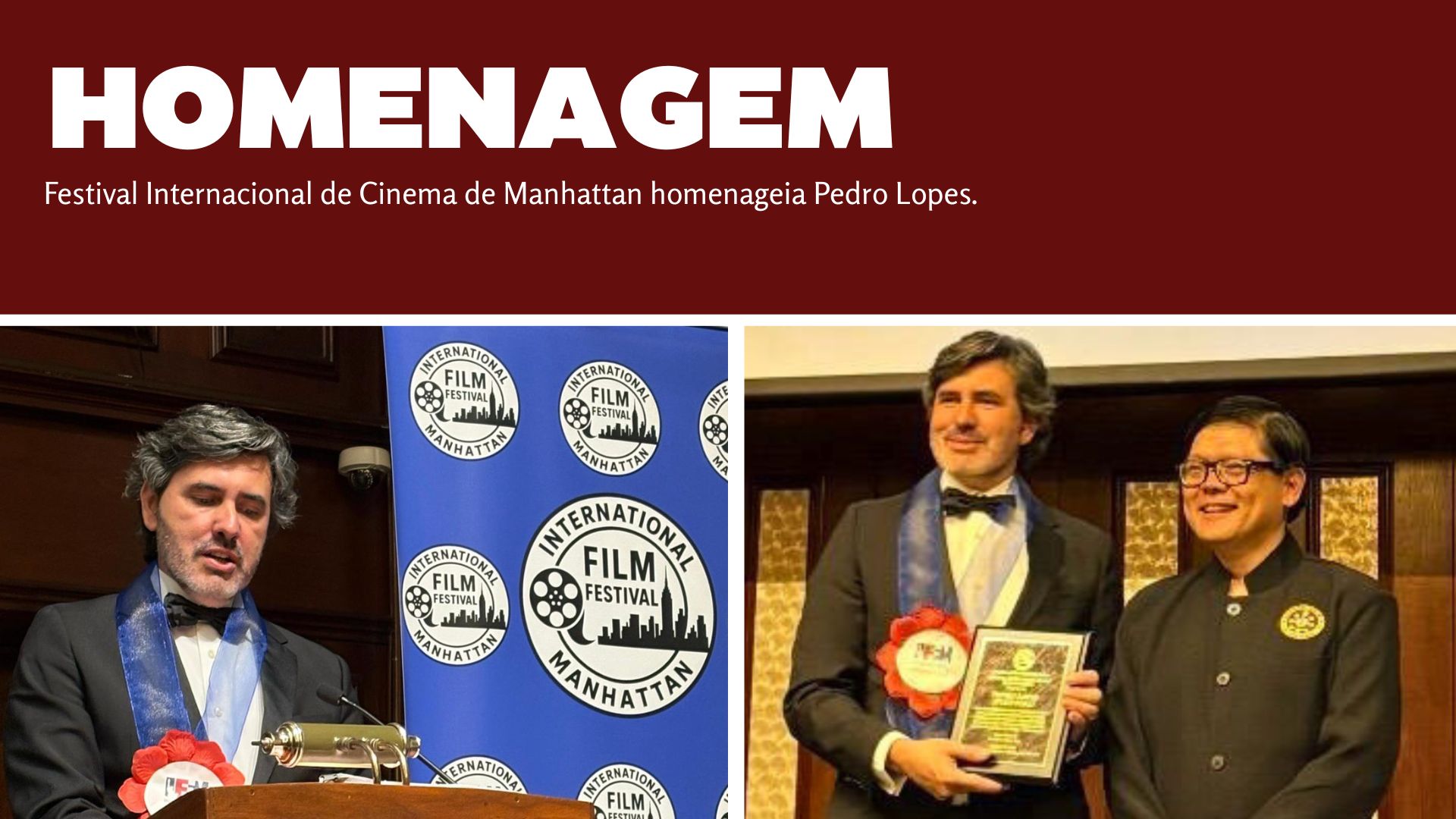 Festival Internacional de Cinema de Manhattan homenageia Pedro Lopes