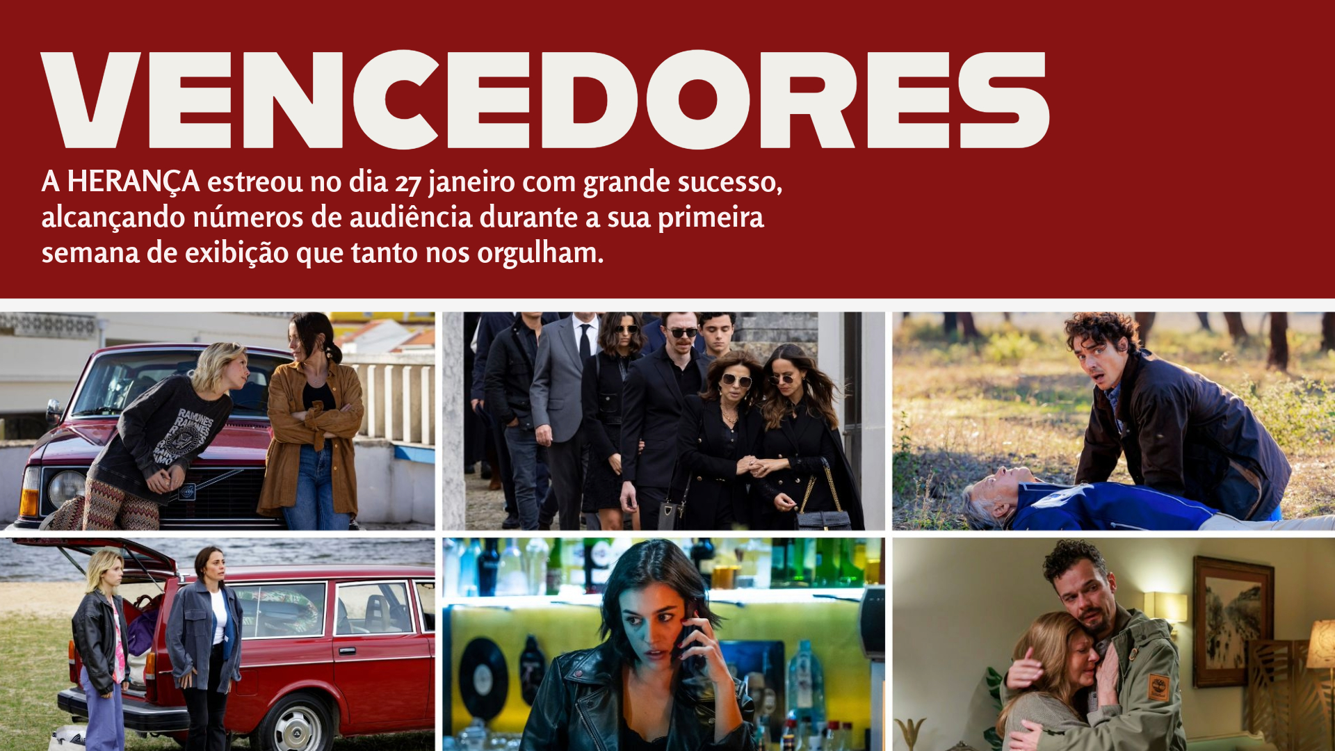 A HERANÇA com excelentes números de Audiênciana na semana de estreia