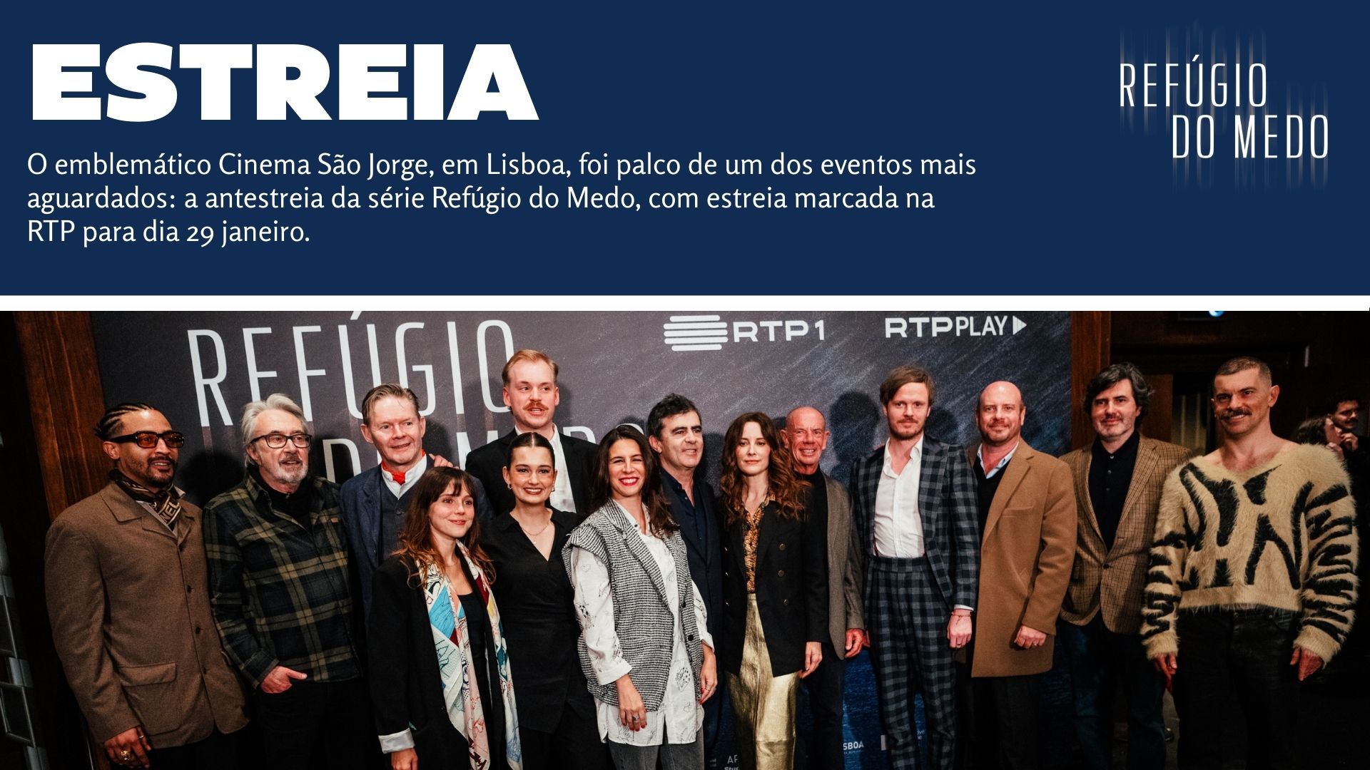 Antestreia de Refúgio do Medo no Cinema São Jorge